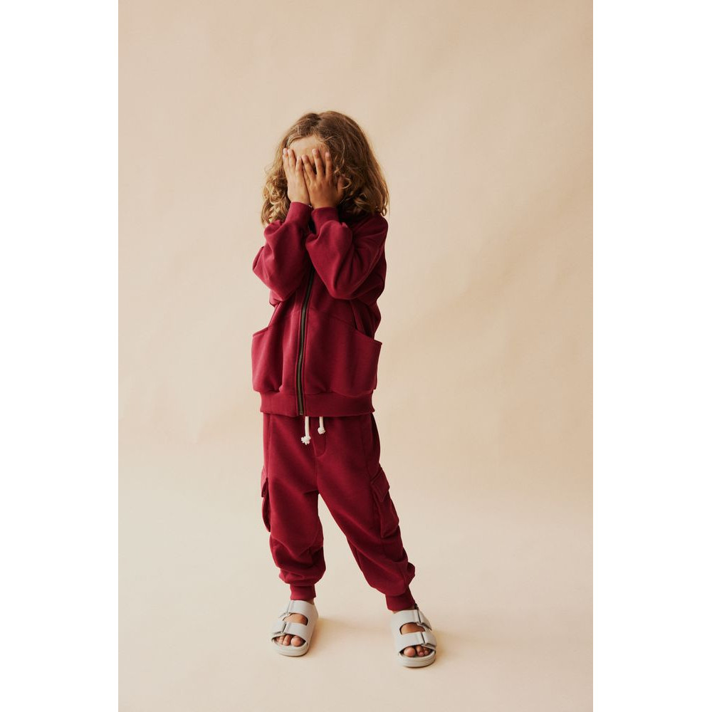 Bluza rozpinana Skull Burgundy