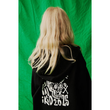 Bluza z kapturem Skull Black Zip