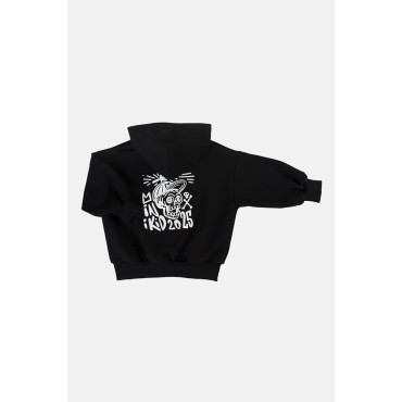 Bluza z kapturem Skull Black Zip