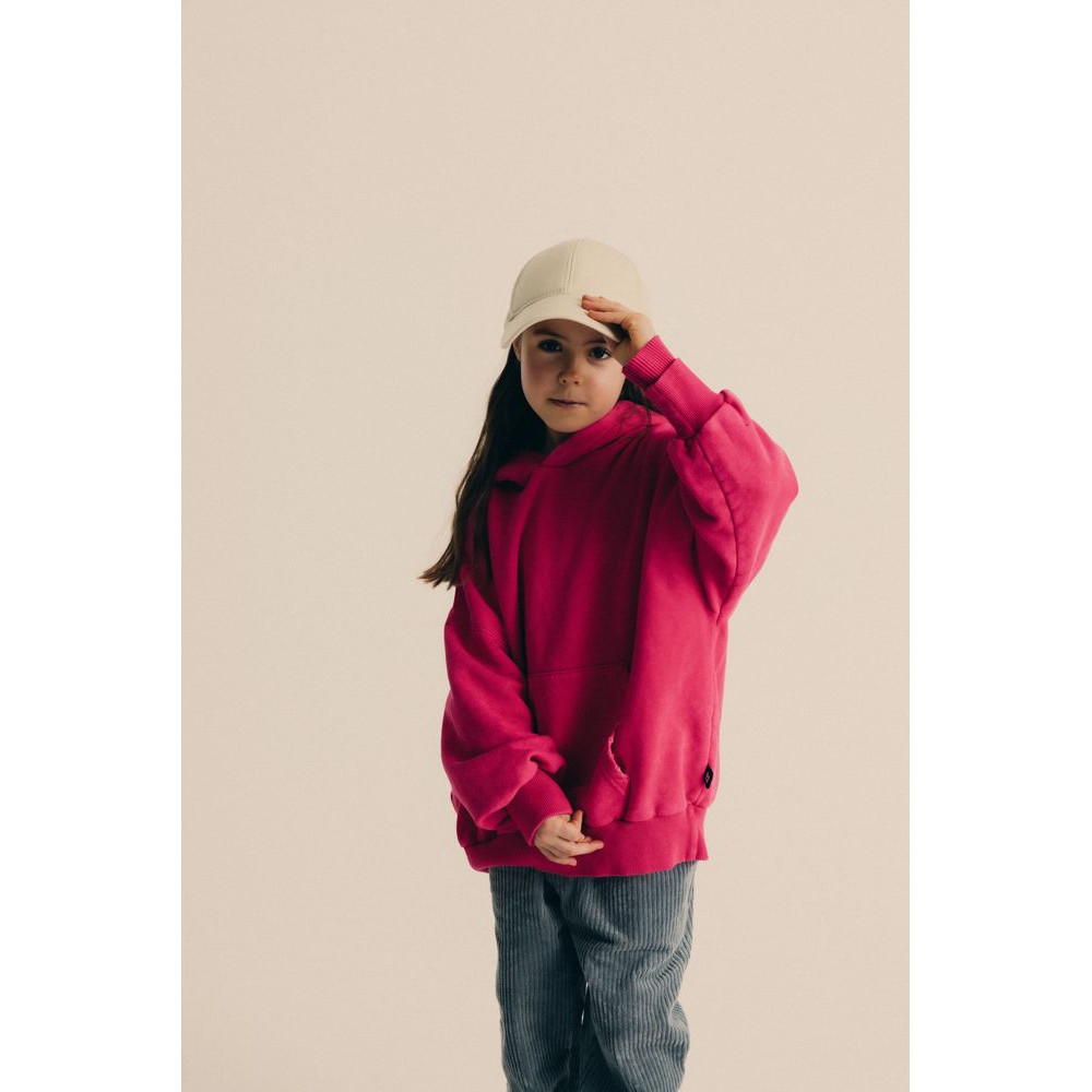 Bluza z kapturem Washed Pink Magenta