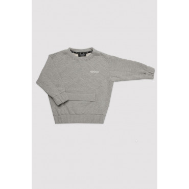 Quilted Grey Sweatshirt
