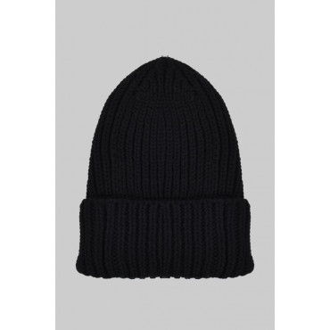 Black Fluffy Hat Onesize