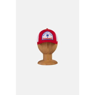 Czapka z daszkiem Red Trucker Cap