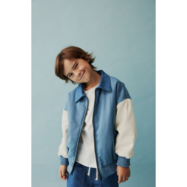Denim Baseball Jacket