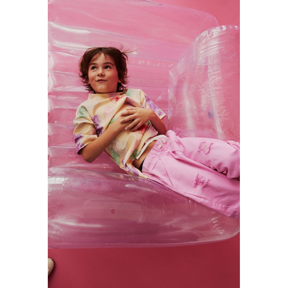 Spodnie Pink Denim Comfort Fit 