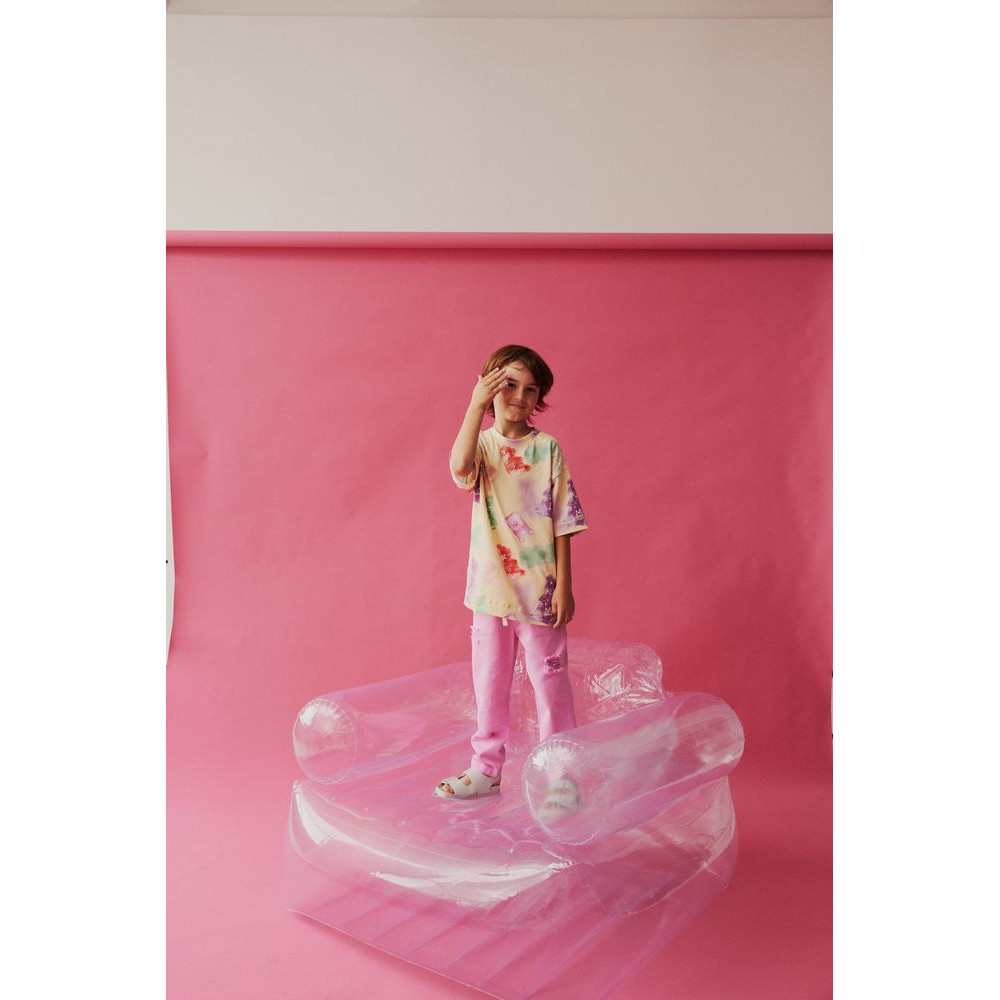 Spodnie Pink Denim Comfort Fit 