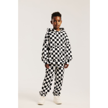 Spodnie Tape Checkered Black and White