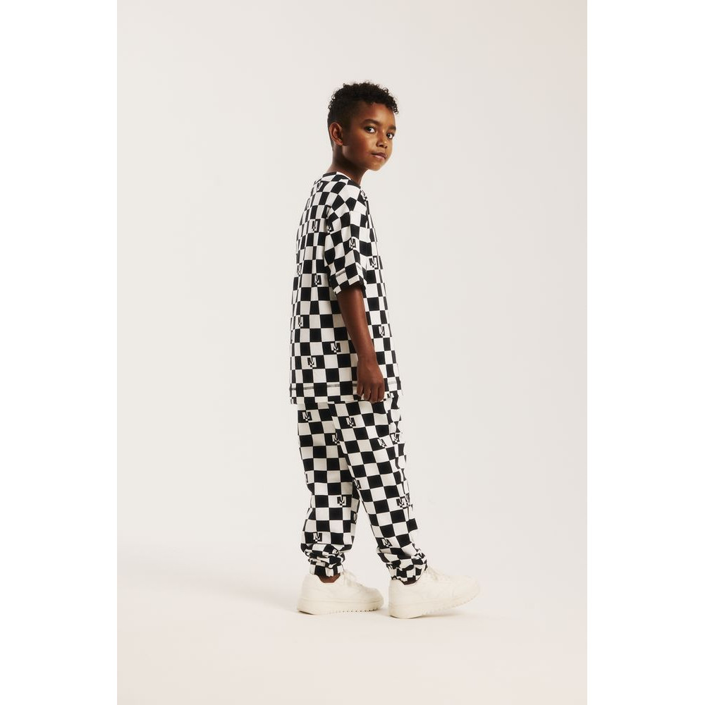 Spodnie Tape Checkered Black and White