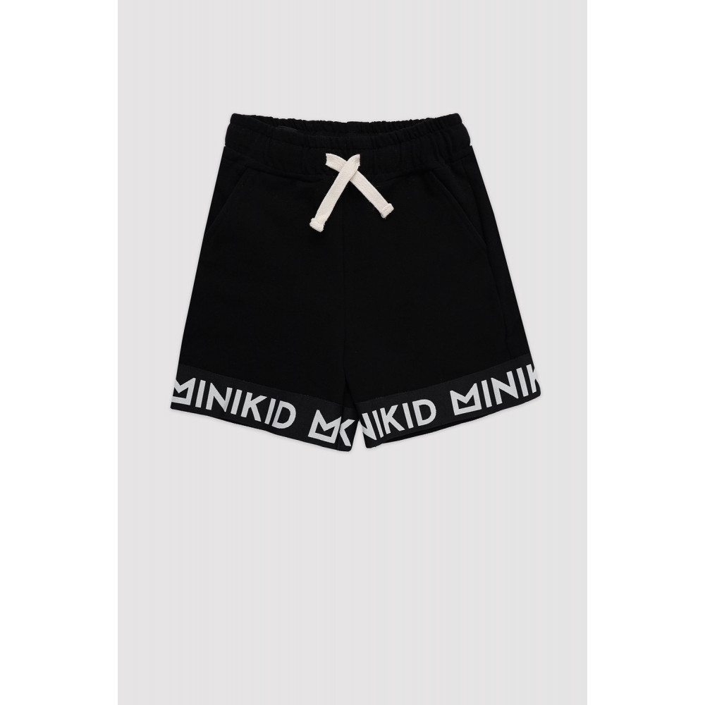 Black Minikid Tape Shorts