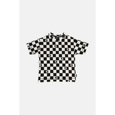 T-shirt Checkered Black and White