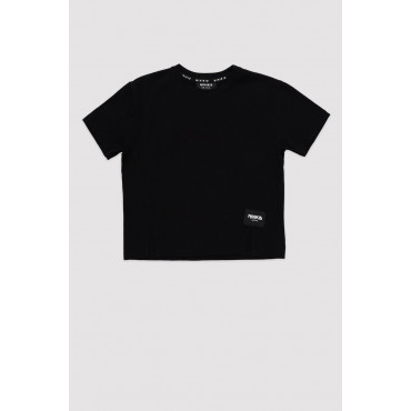 Asymmetric Black T-Shirt