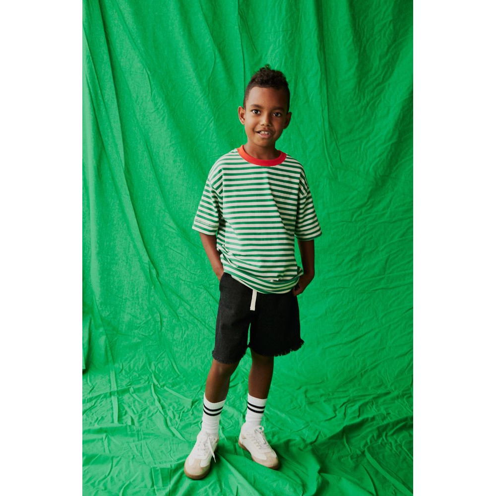 Stripes T-Shirt White Green Red