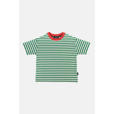 Stripes T-Shirt White Green Red