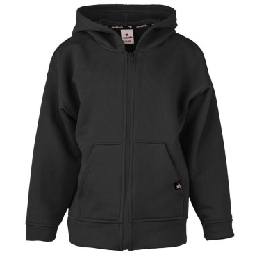 Hoodie with zip black