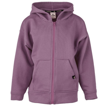 Hoodie with zip heather