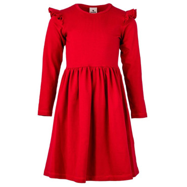 Red frill dress