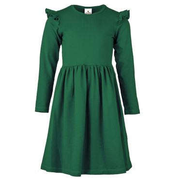 Green frill dress