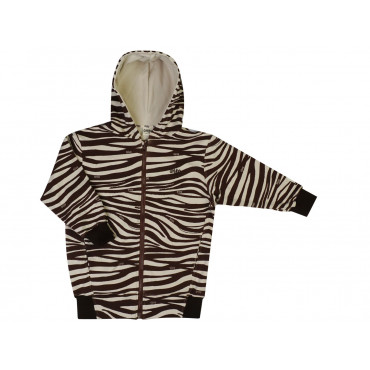 Bluza z kapturem Zebra Brown